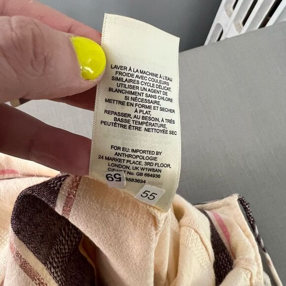 Saturday Sunday Anthropologie marina striped halter jumpsuit size small - Picture 12 of 13